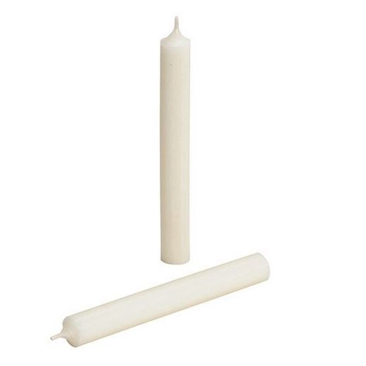 Witte kaars - 18 cm - set van 2