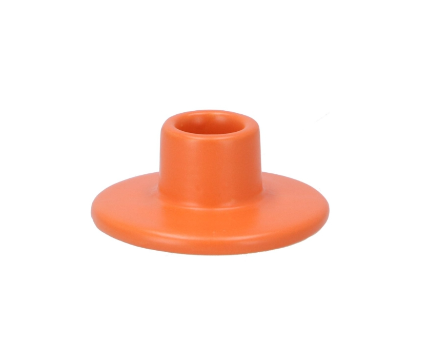 Bougeoir orange - 7cm x 3cm